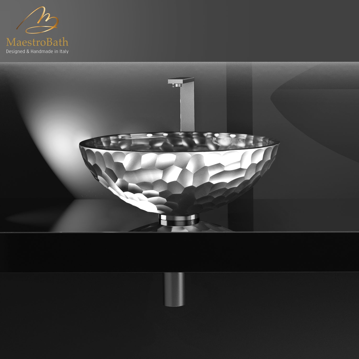 Prism Luxury Vessel Sink | Silver #color_silver