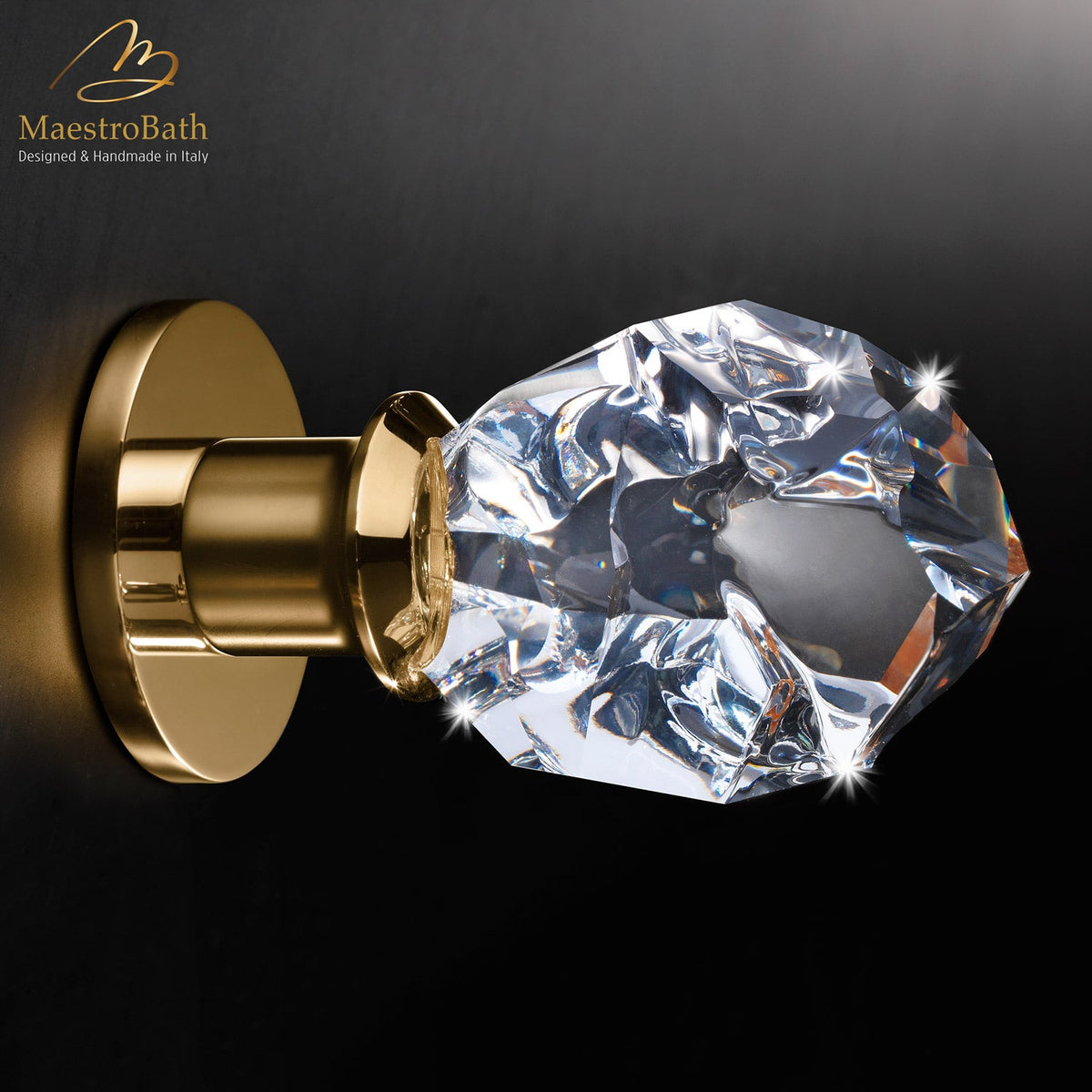 Built in brass concealed shower diverter, shown in polished gold, 1.5 inch by 1.5 inch, made of solid brass