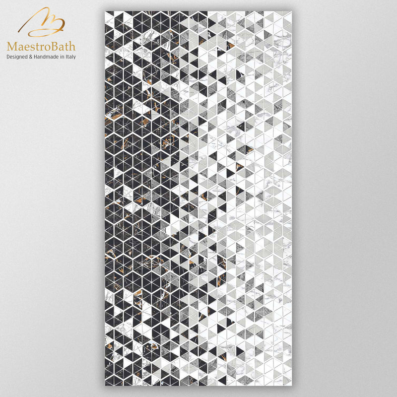 Diamond Luxury Tile | Black and White
