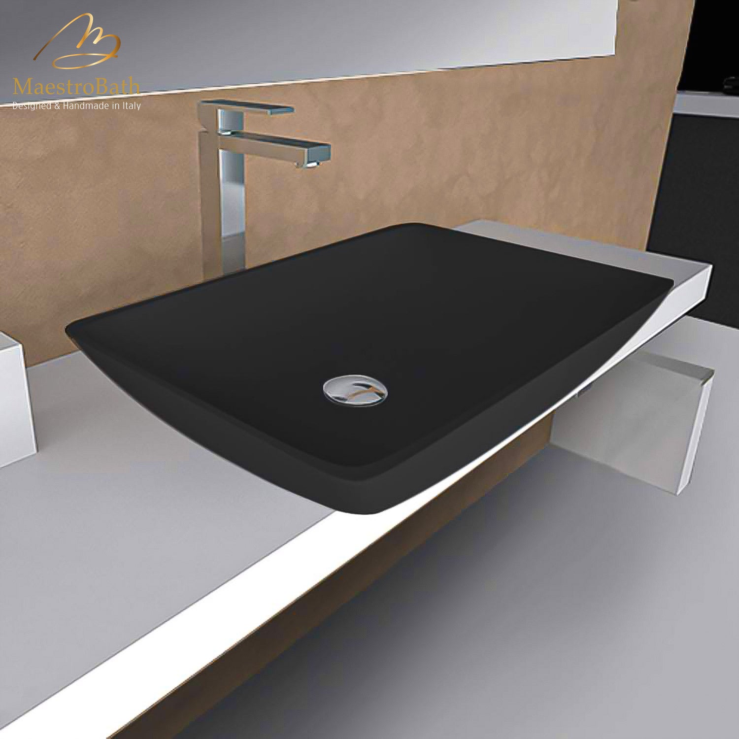 Vetrofreddo Net Vessel Sink #color_black