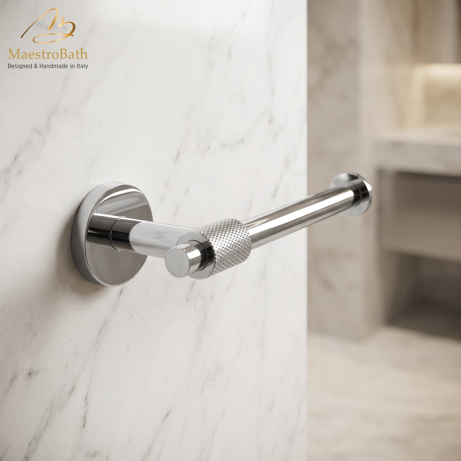 Avant Modern Toilet Paper Holder #color_polished chrome