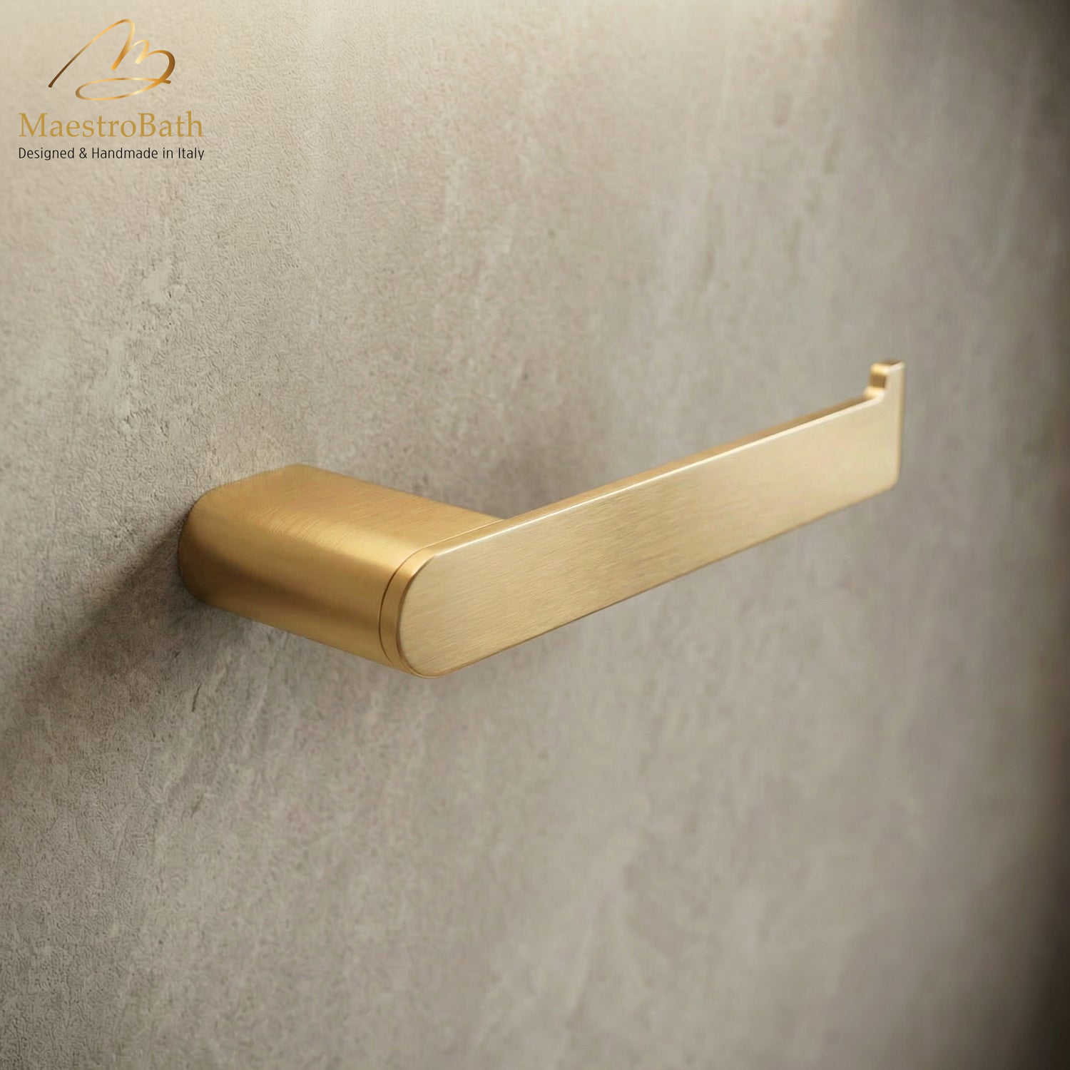 Linear Modern Toilet Paper Holder #color_brushed gold