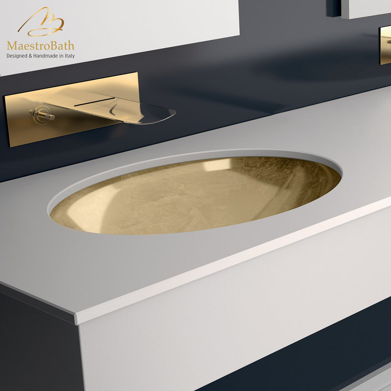 Flou Undermount Modern bathroom sink