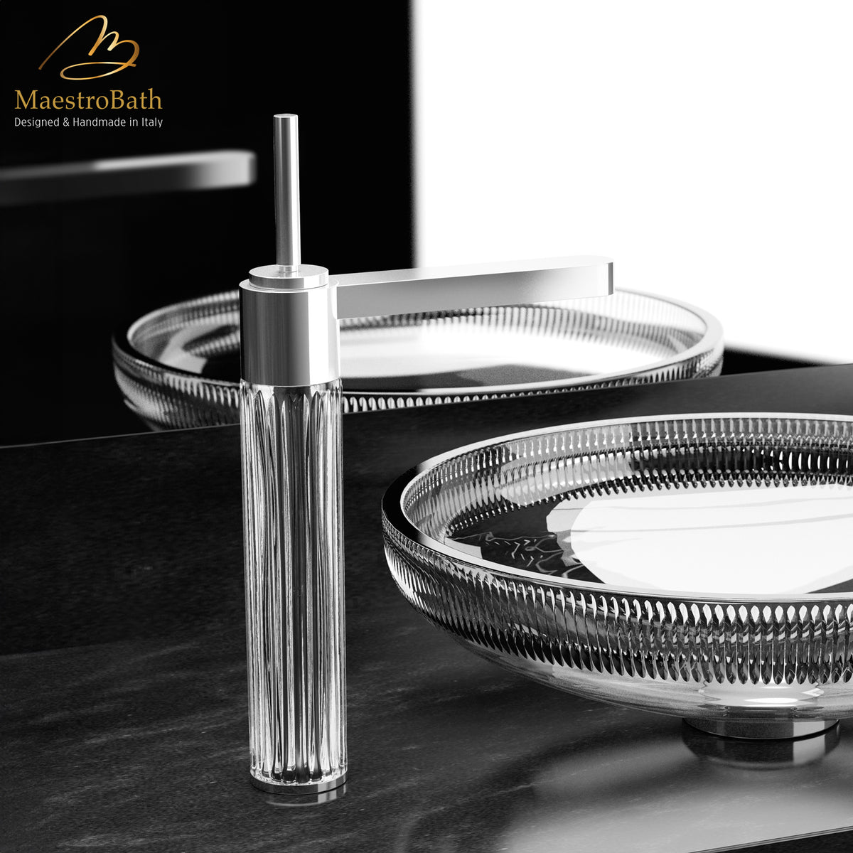 Clivia XL Luxury Bathroom Faucet #color_satin nickel