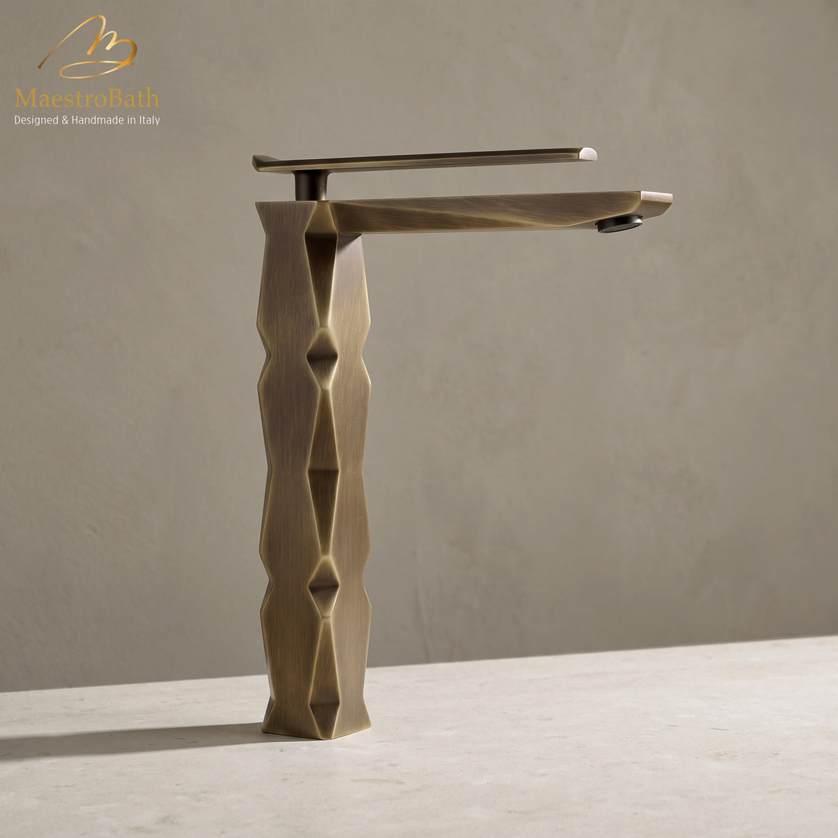 Ikon Tobacco Luxury Vessel Sink Faucet #color_Tobacco