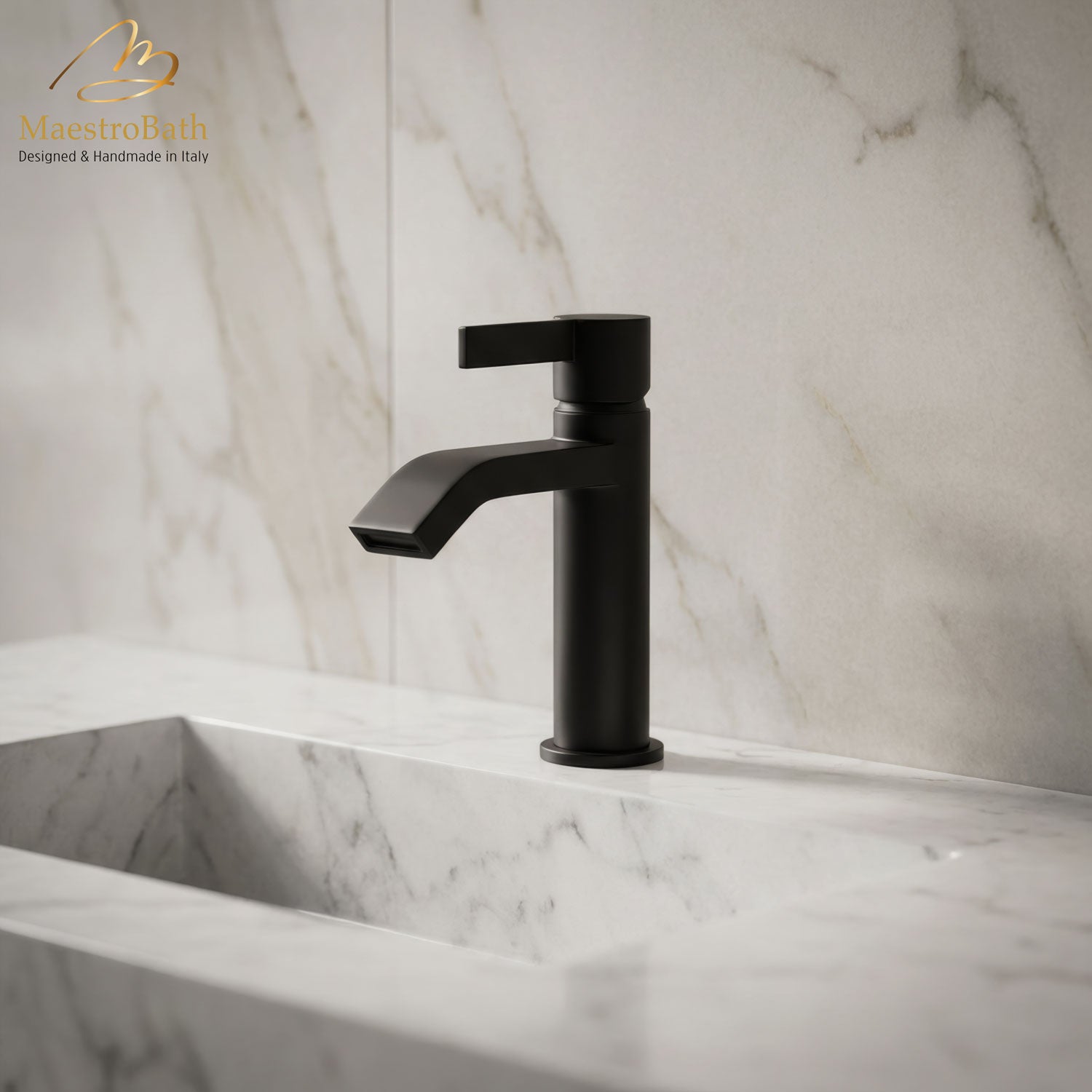 Single Lever Basin Mixer Faucet #color_Black