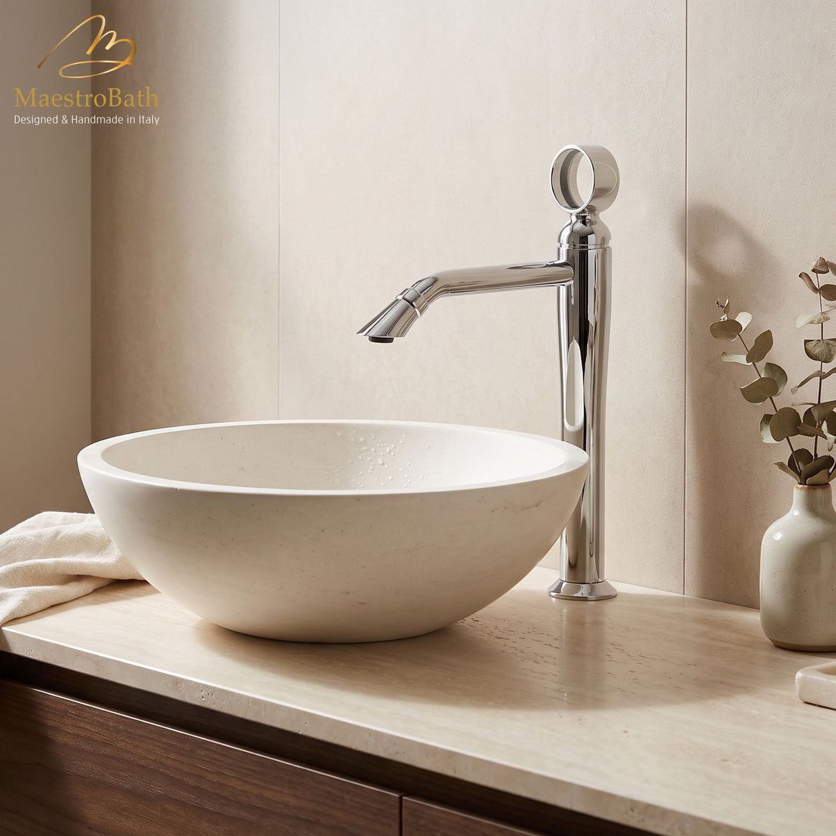 Luxury Italian Bathroom Sink Faucet #color_polished chrome