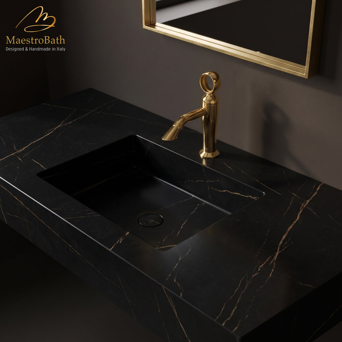 Luxury Italian Bathroom Sink Faucet #color_polished gold