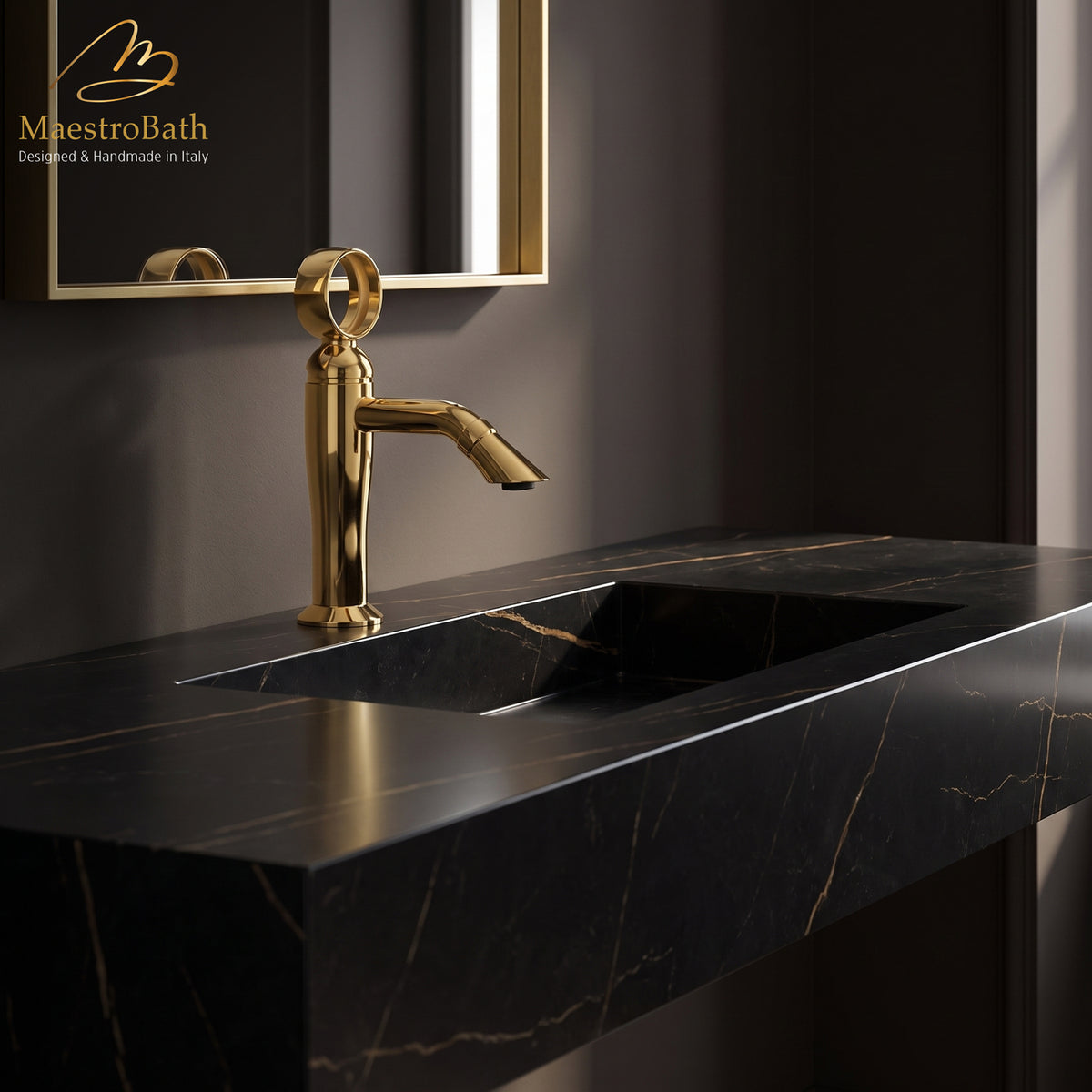 Luxury Italian Bathroom Sink Faucet #color_polished gold