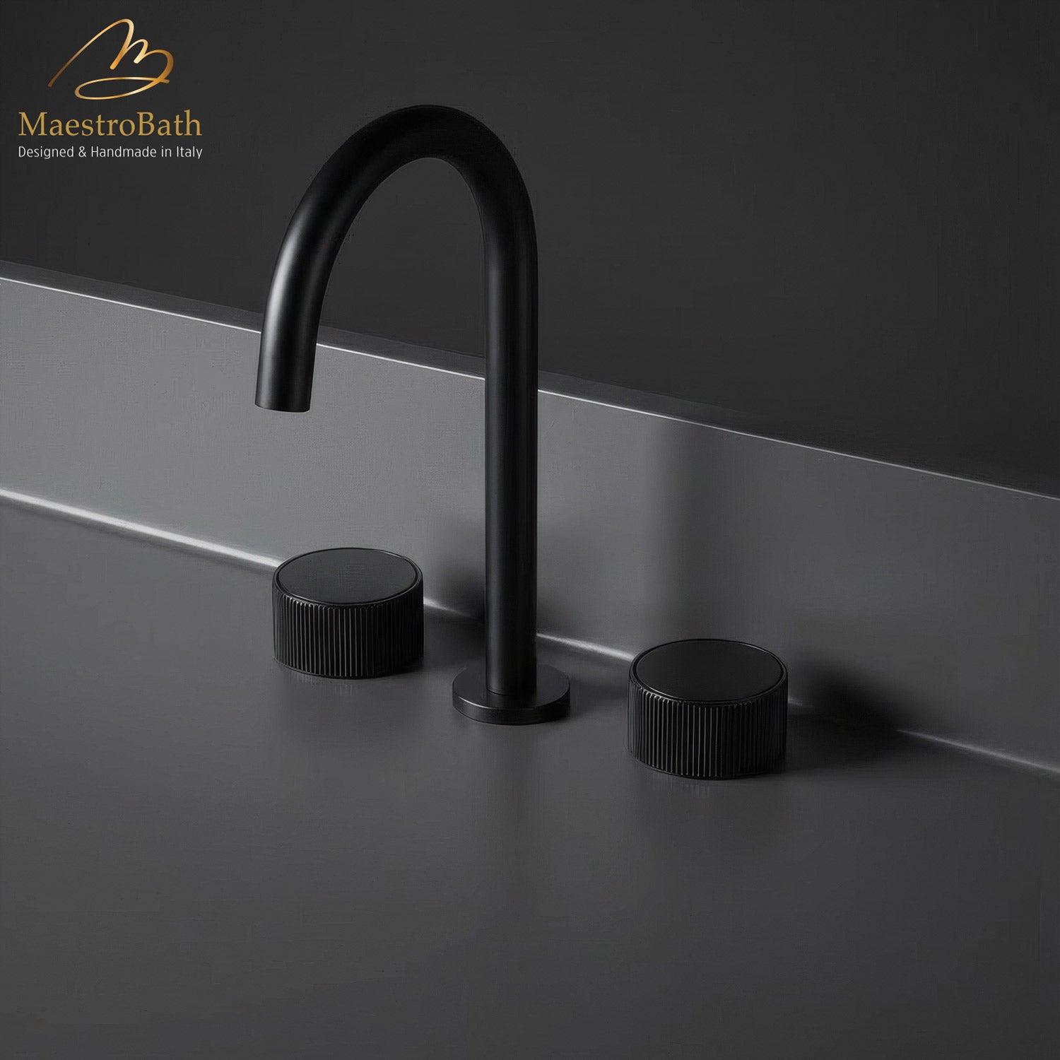 Preziosa Luxury 3-hole Bathroom Faucet #color_black