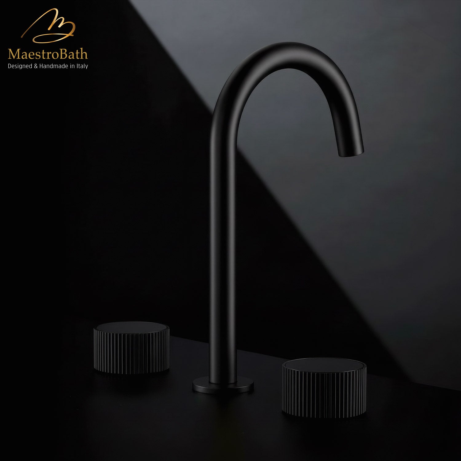 Preziosa Luxury 3-hole Bathroom Faucet #color_black
