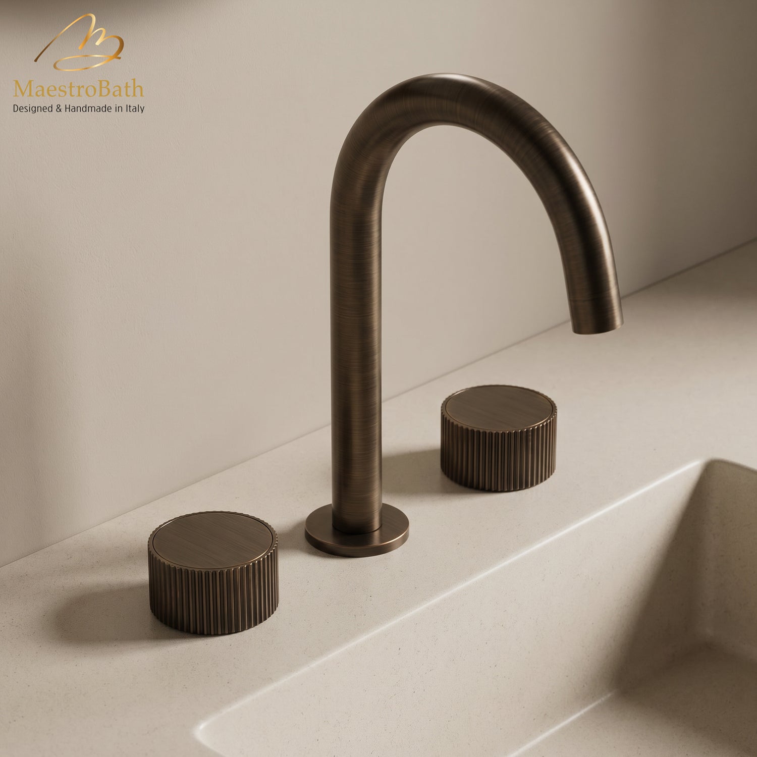 Preziosa Luxury 3-hole Bathroom Faucet #color_Tabacco