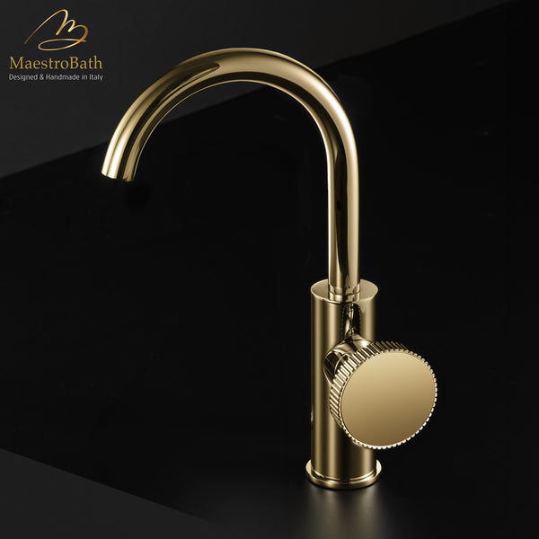 Preziosa Luxury Bathroom Faucet | Polished Gold #color_polished gold