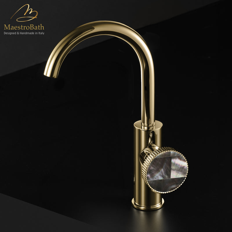 Preziosa Luxury Bathroom Faucet | Polished Gold