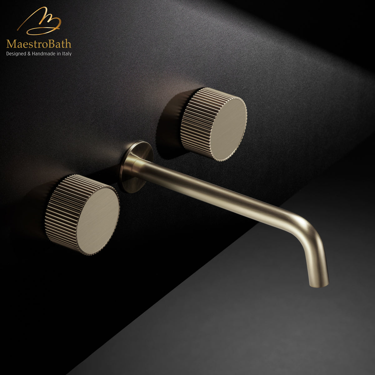 Preziosa Luxury Wall-mount Bathroom Faucet #color_Nickel