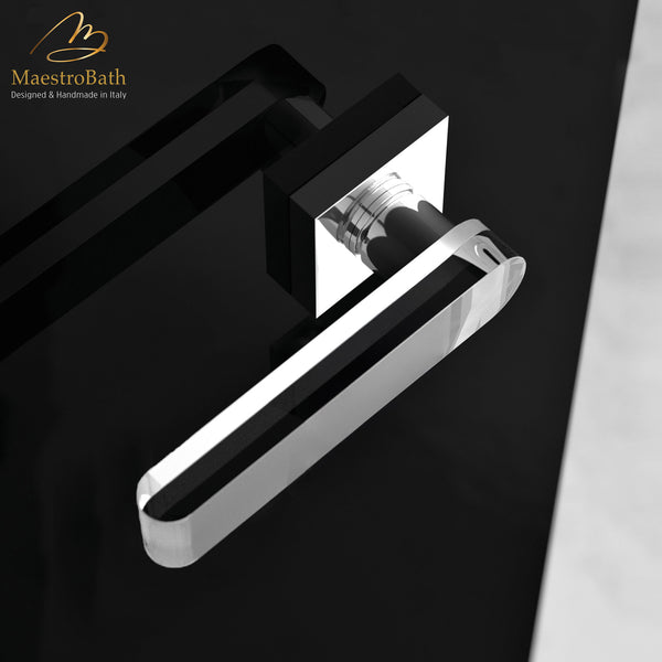 GIRO Crystal Door Handle | Clear-Mat/Chrome