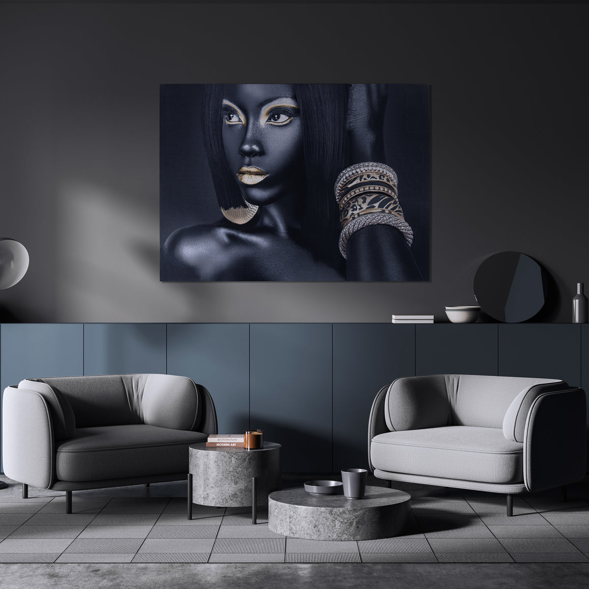 Signature Glam Wall Art Series - Bold Elegance, wall mounted