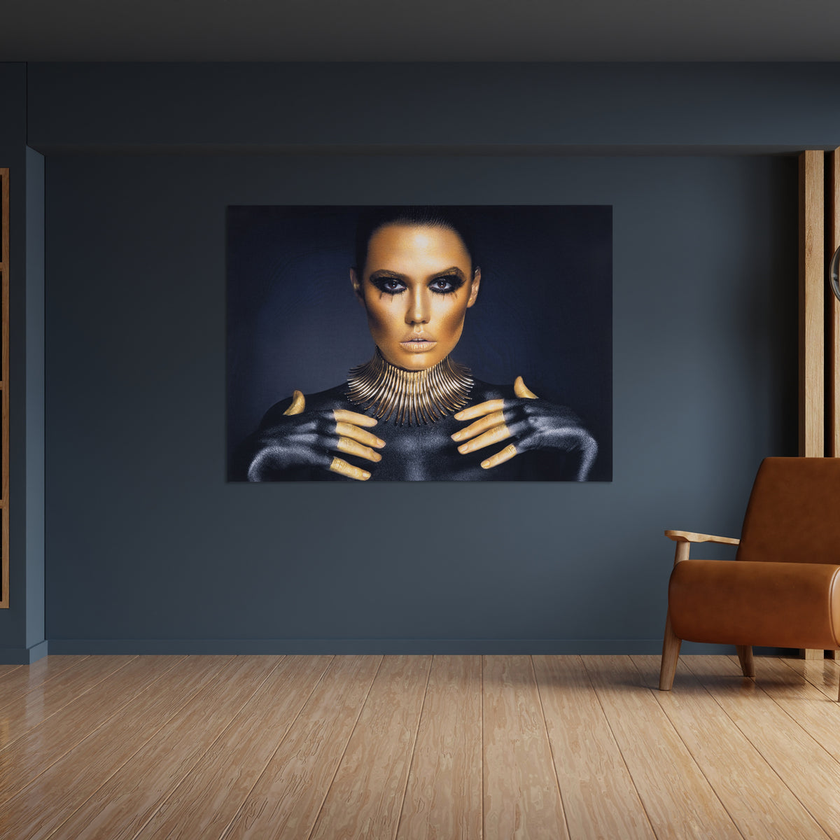 Signature Glam Wall Art Series - Regal Stare, wall mounted