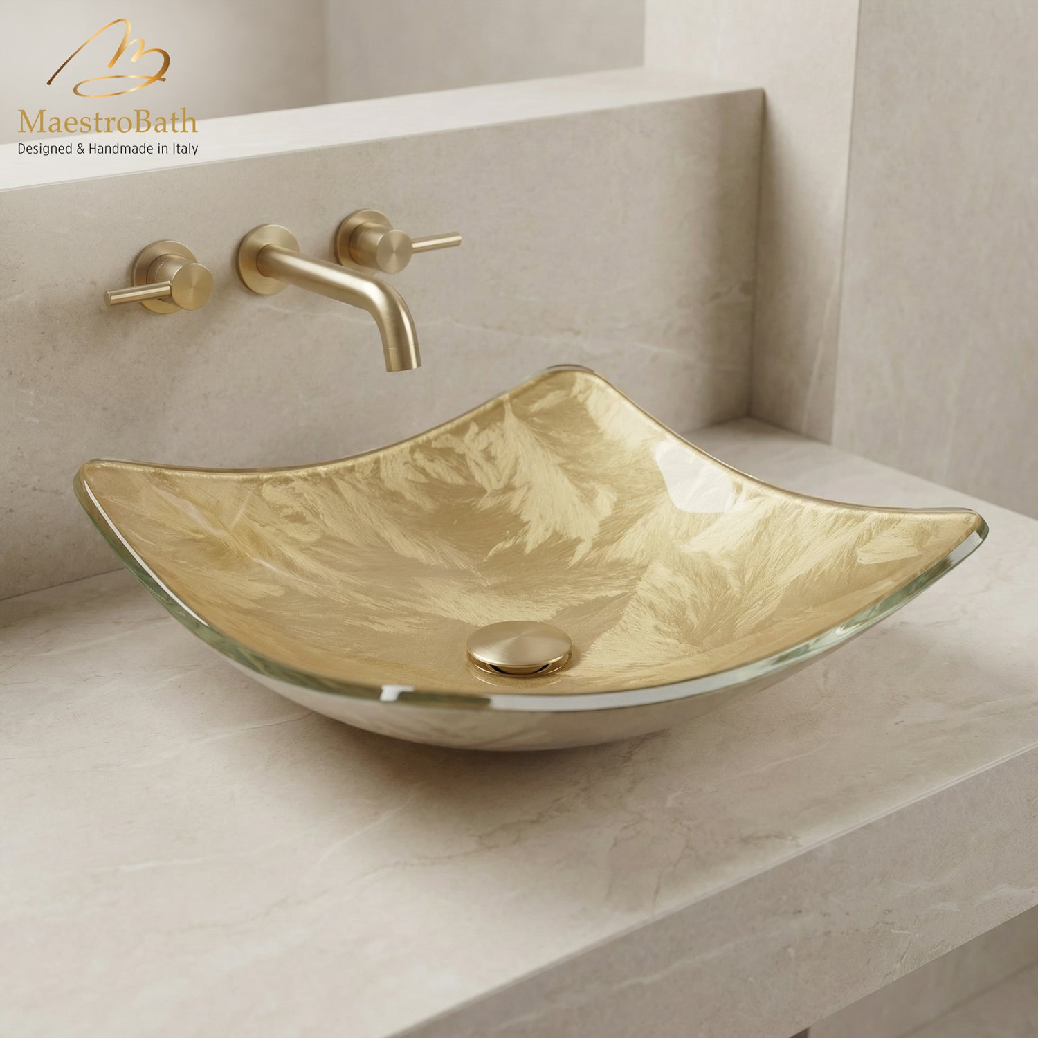 Kara Luxury Vessel Sink | Gold #color_gold