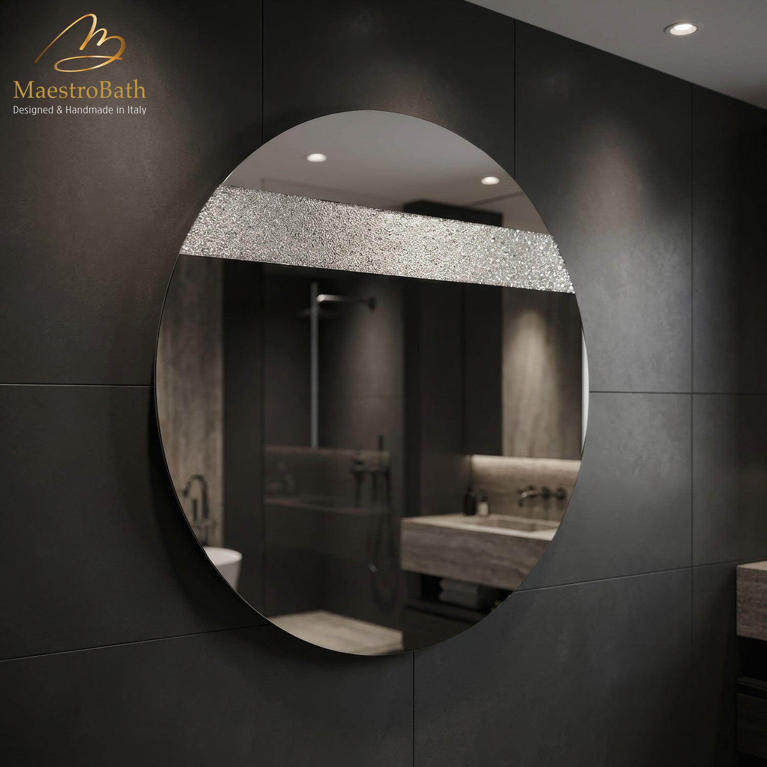Luxury Crystal Bathroom Mirror