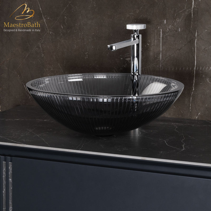 Plisse Luxury Oval Vessel Sink