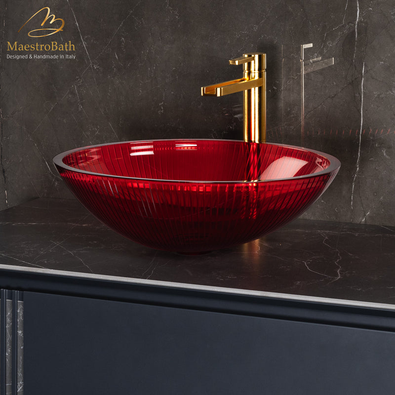 Plisse Luxury Oval Vessel Sink