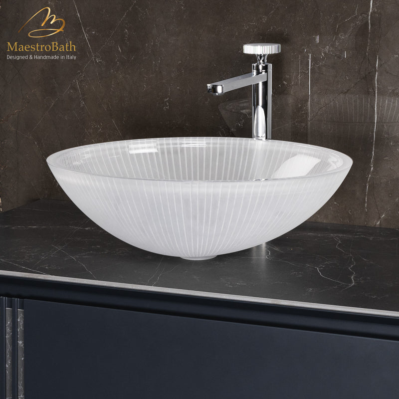 Plisse Luxury Oval Vessel Sink