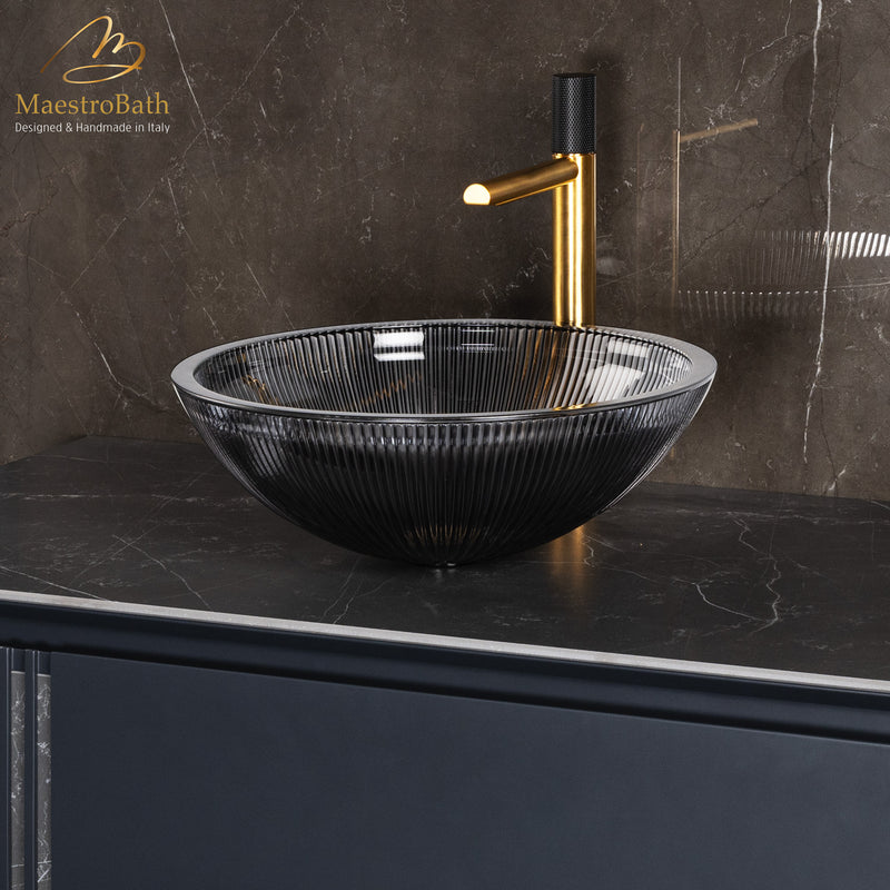 Plisse Luxury Round Vessel Sink