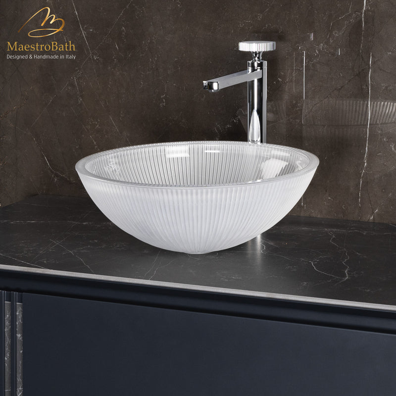 Plisse Luxury Round Vessel Sink