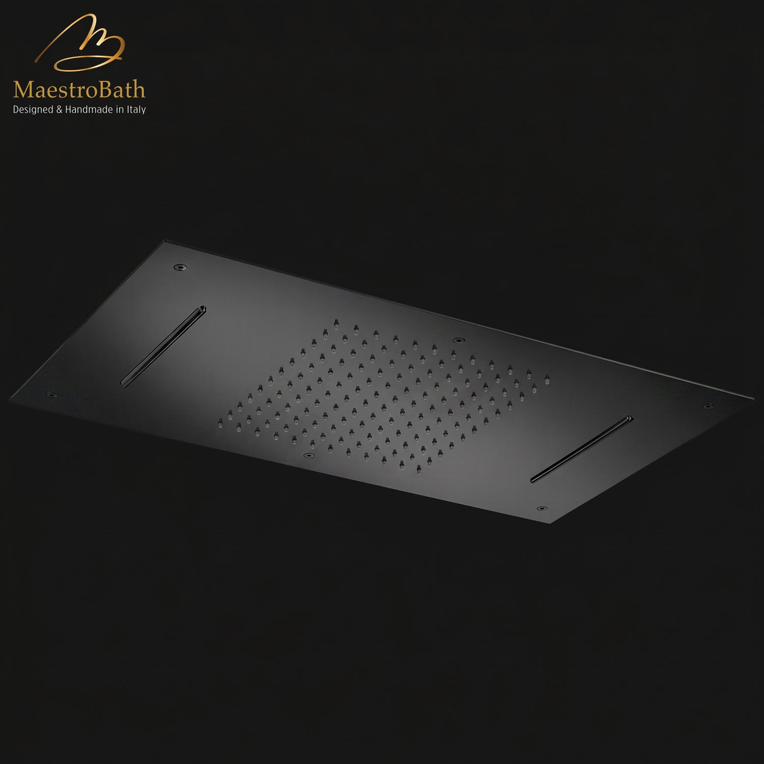 False ceiling Shower Head 700X380 MM | Black