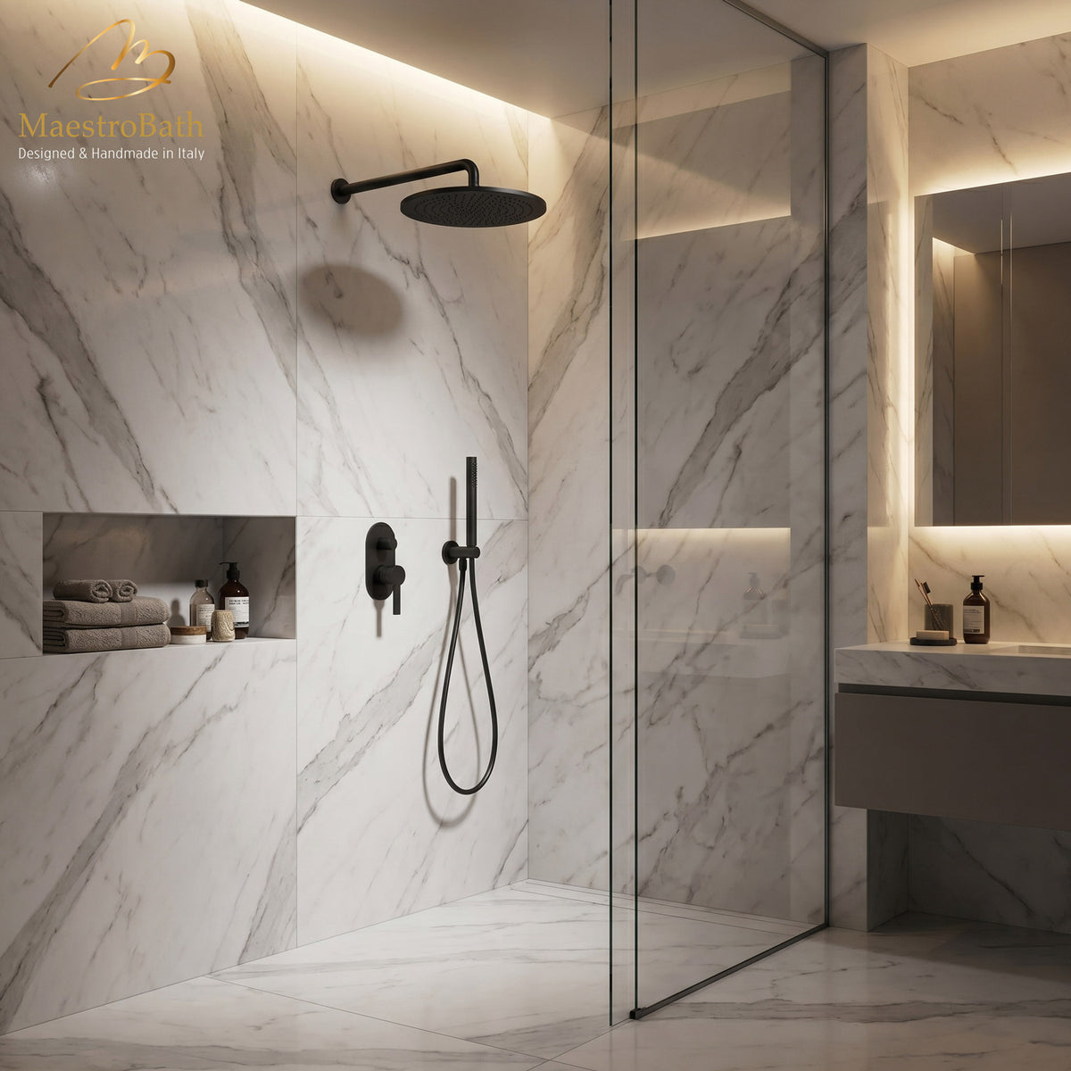Mooi Complete Shower Set #color_black