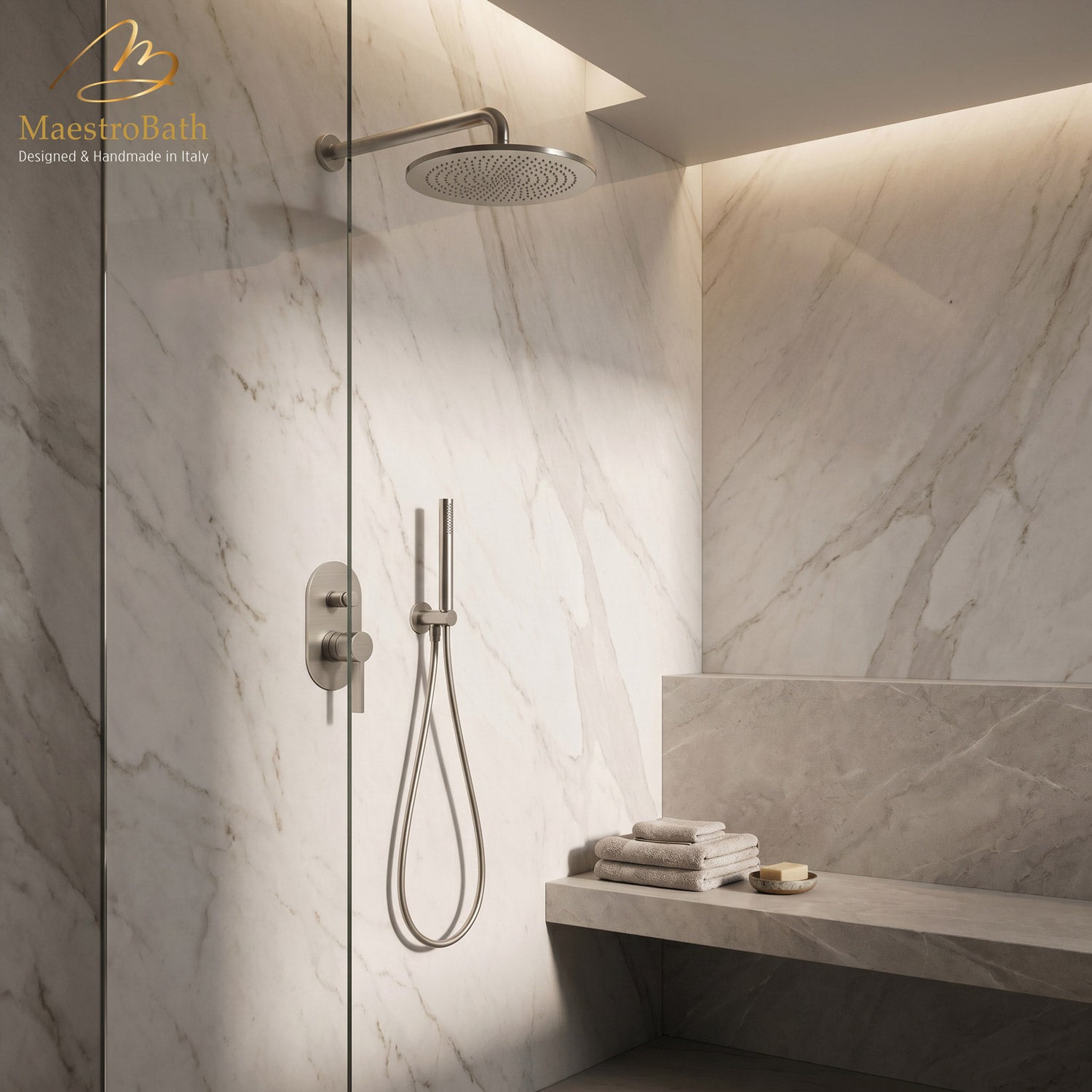 Mooi Complete Shower Set #color_brushed nickel