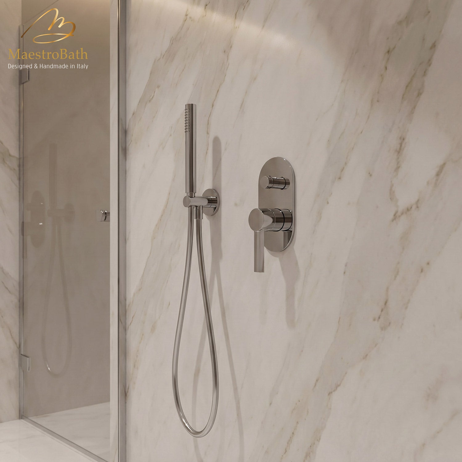Mooi Complete Shower Set #color_polished chrome