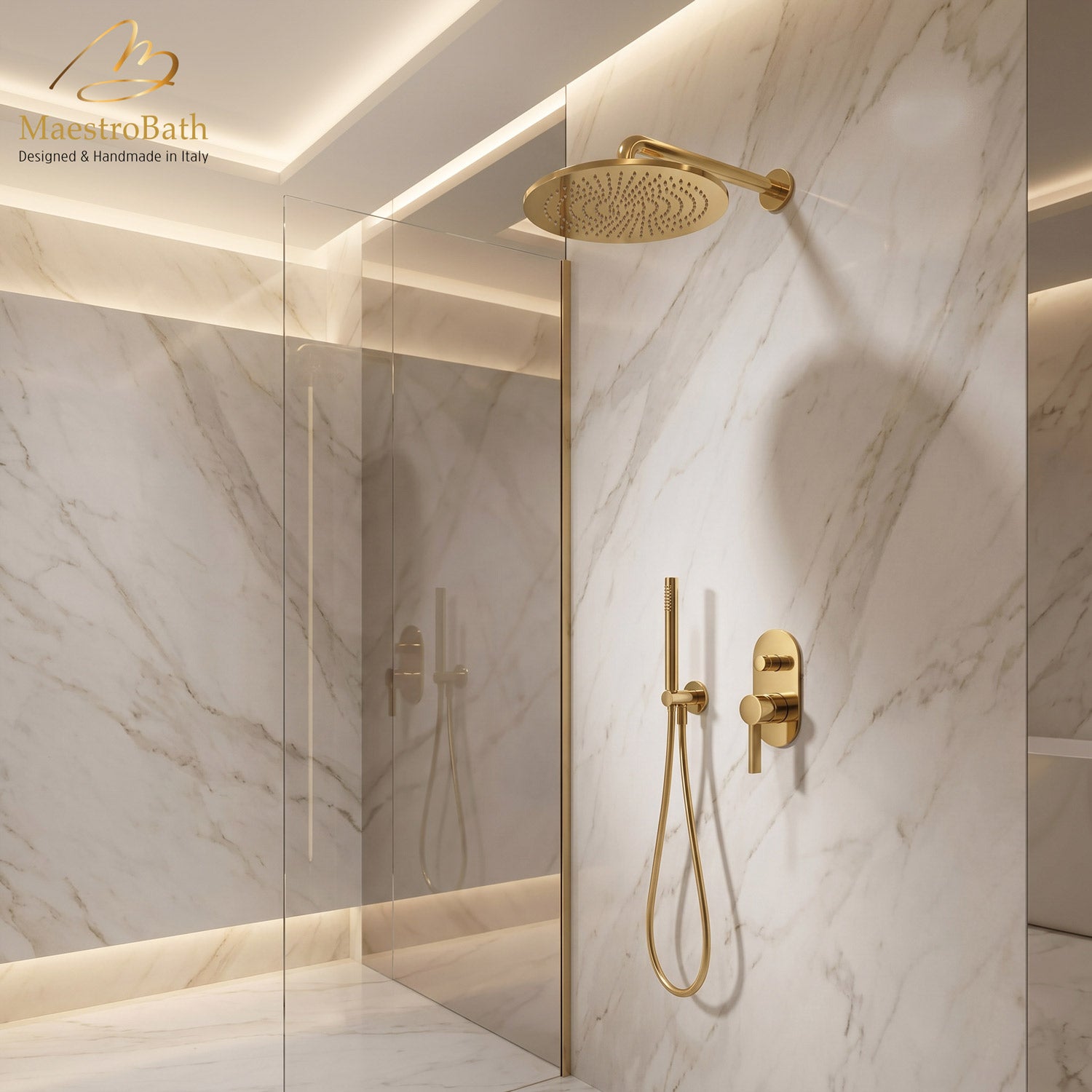 Mooi Complete Shower Set #color_polished gold
