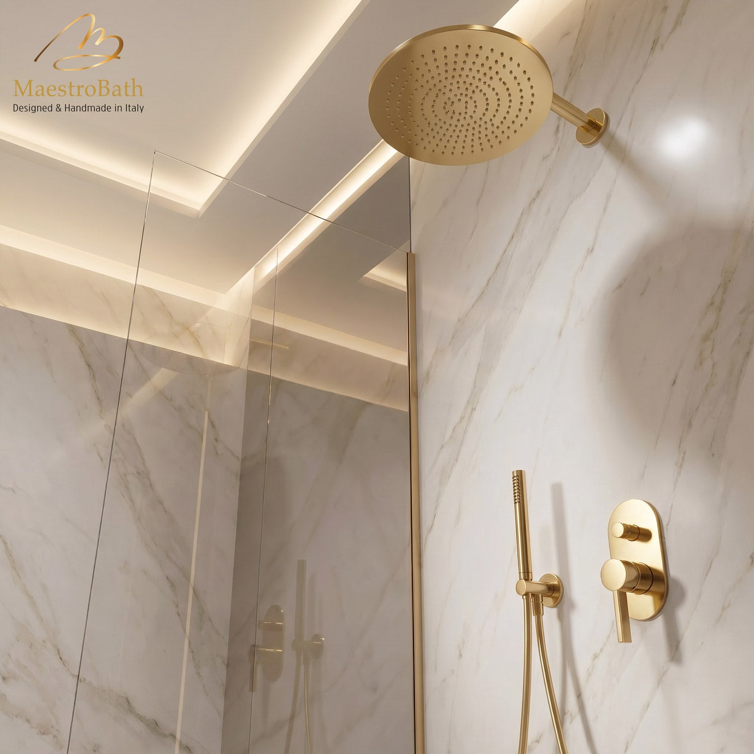 Mooi Complete Shower Set #color_polished gold