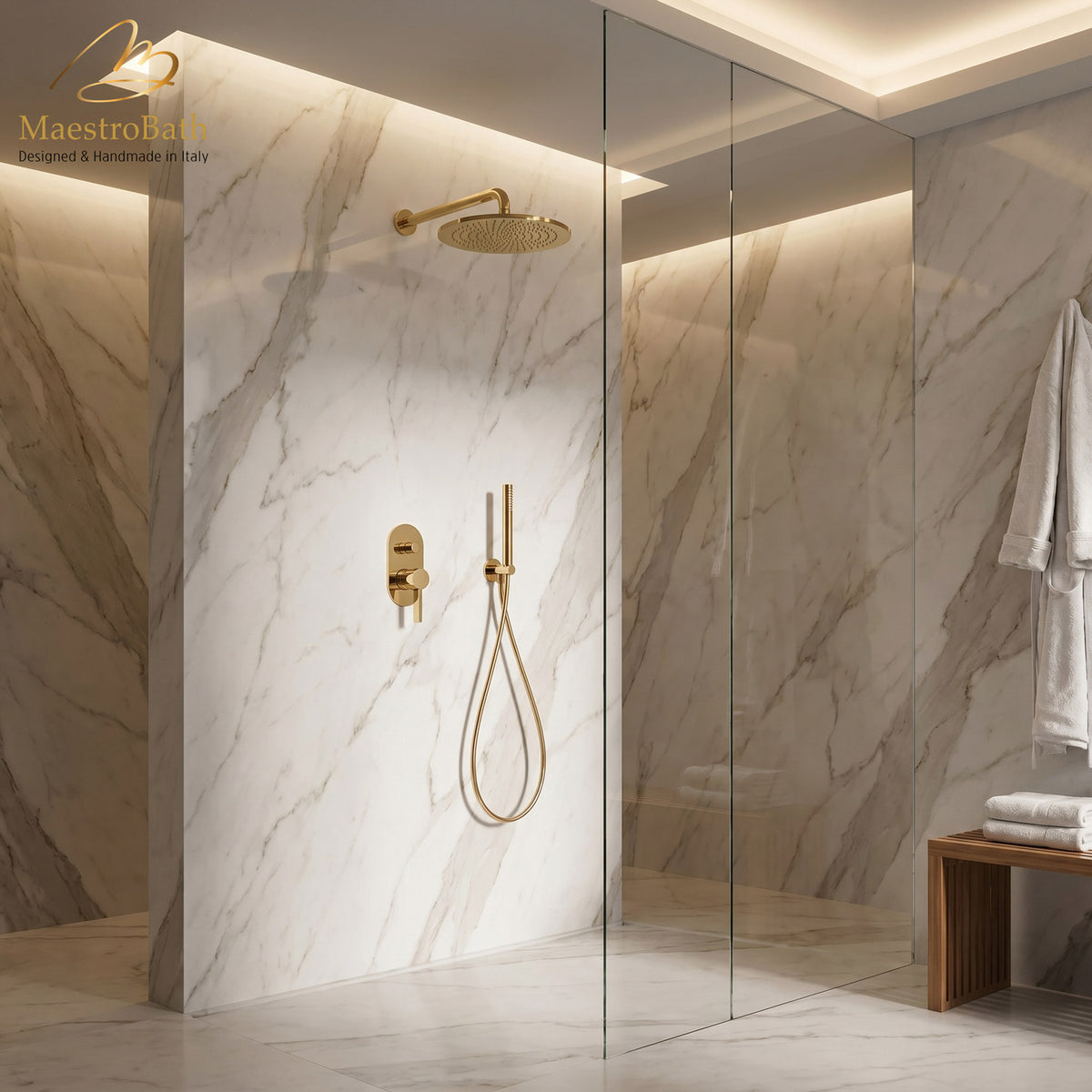 Mooi Complete Shower Set #color_polished gold