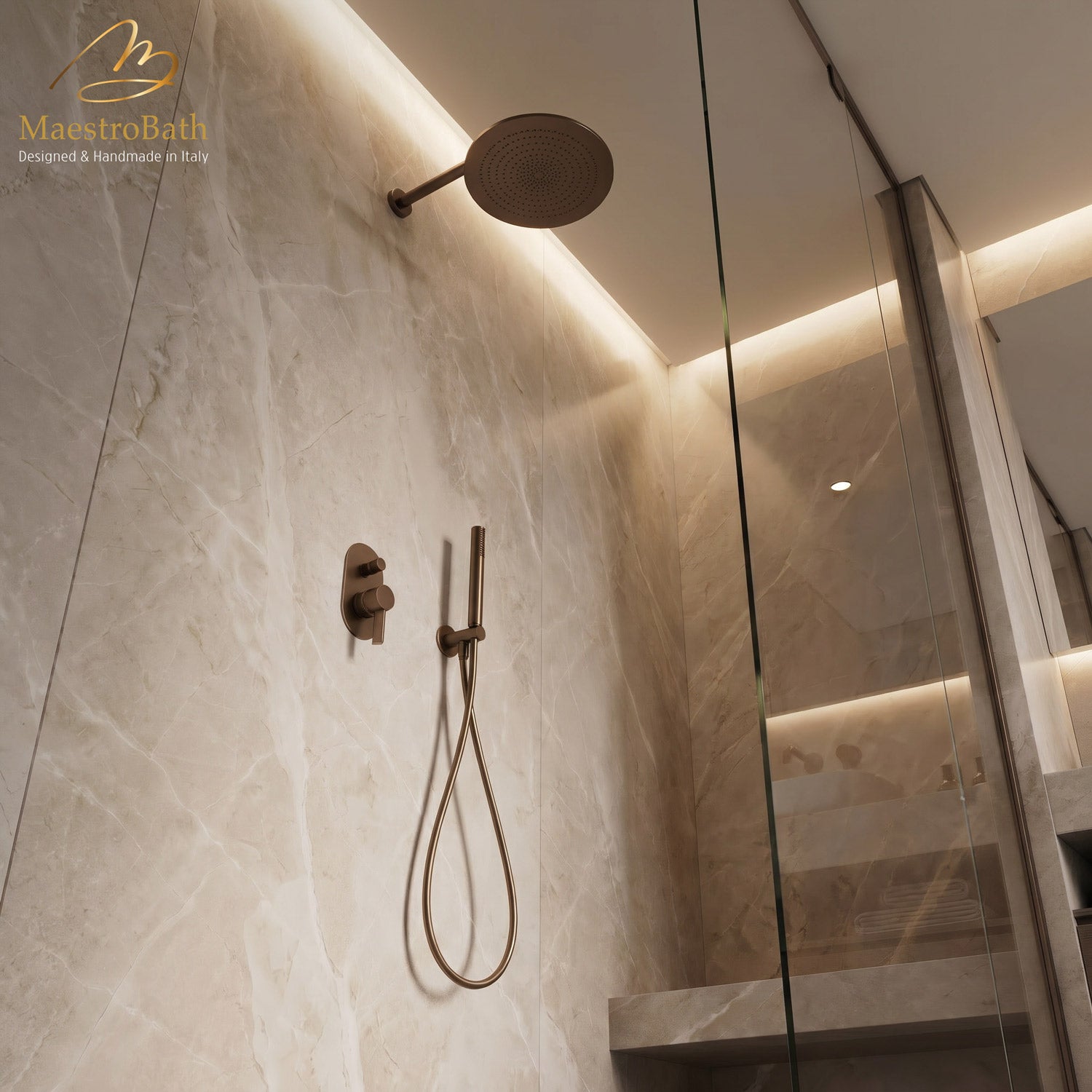 Mooi Complete Shower Set #color_tabacco