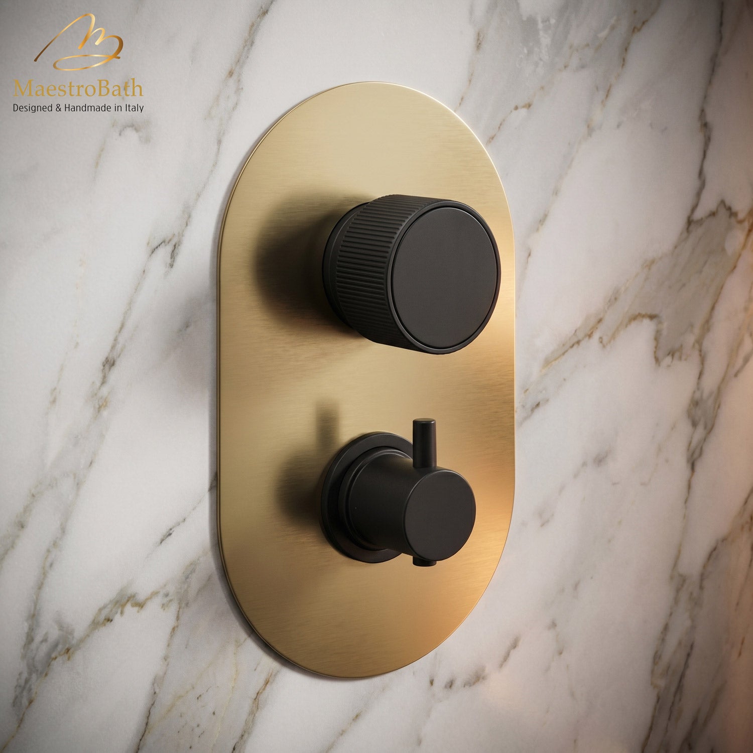 Primo Thermostatic Concealed Bath & Shower With Diverter 2 Ways