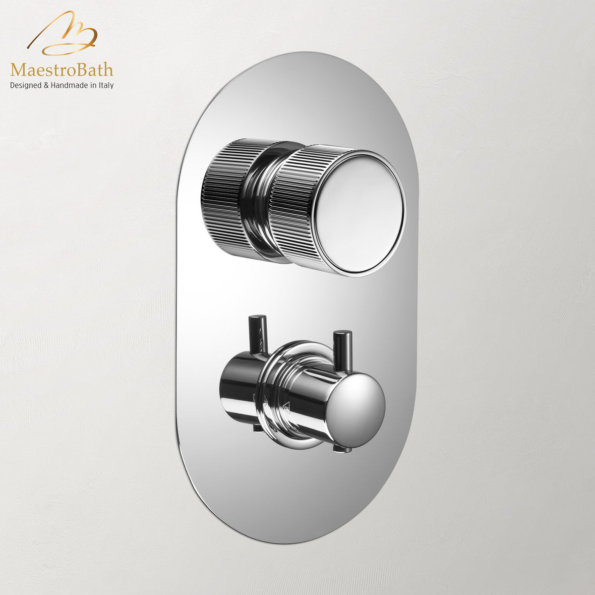 Primo Thermostatic Concealed Bath & Shower With Diverter 2 Ways, high end Brass shower system from MaestroBath