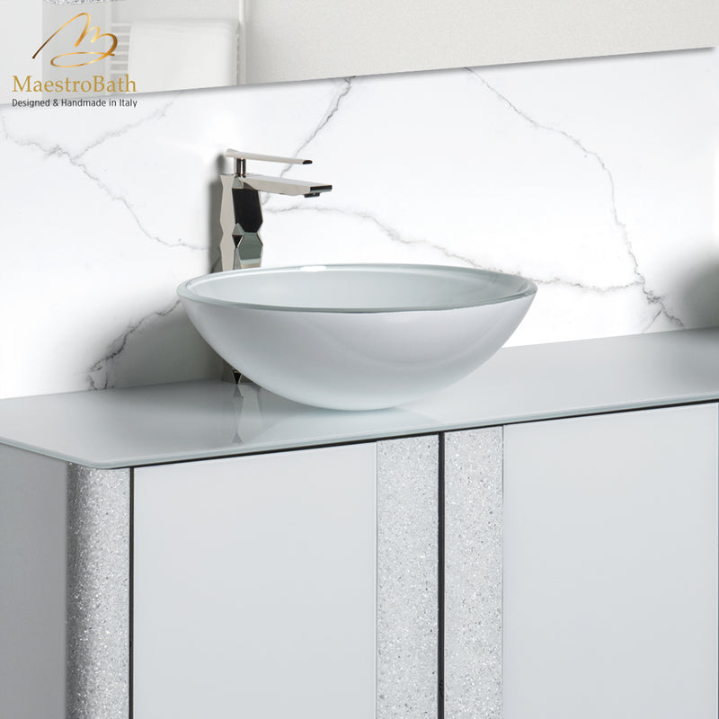 Luxury Round Crystal Vessel Sink