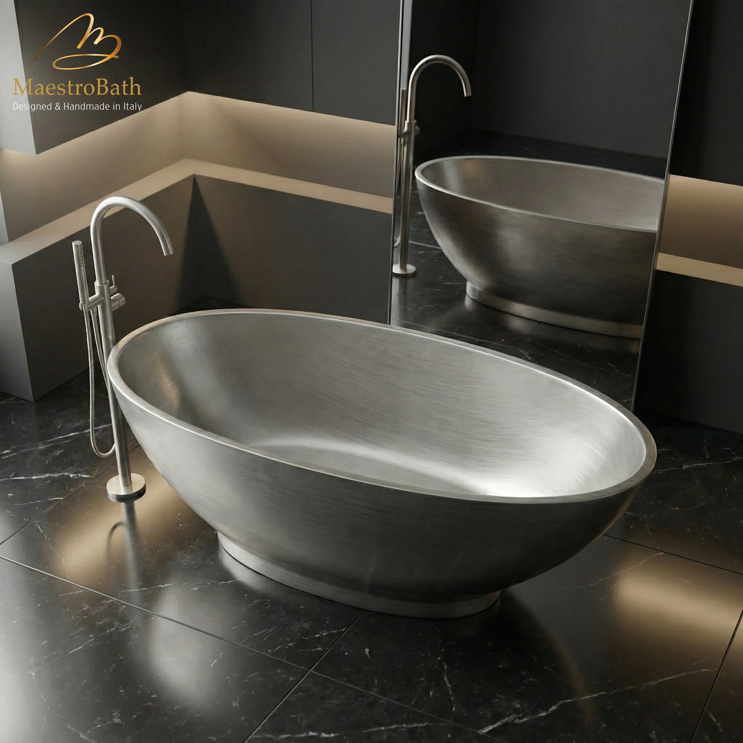 KOOL Luxury Freestanding Bathtub | Silver