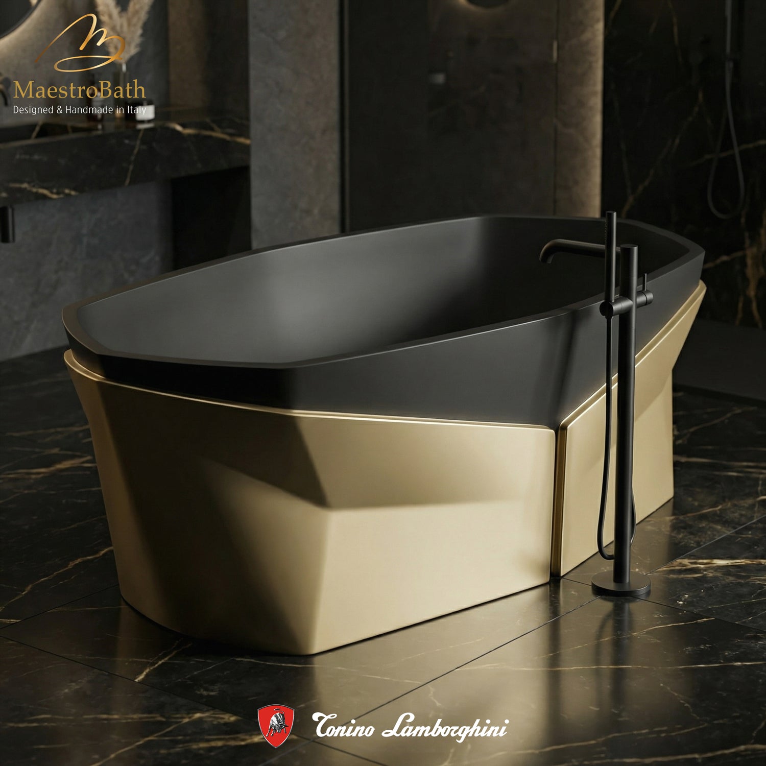 Aurea by Tonino Lamborghini Freestanding Bathtub