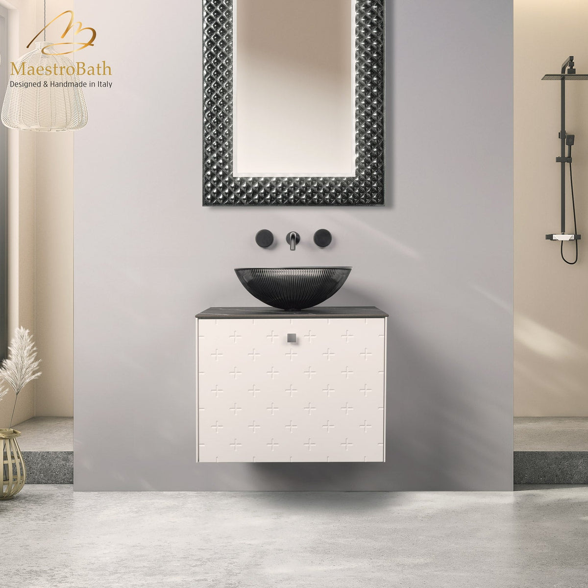 Modern Bathroom Vanity | White #Size_24"