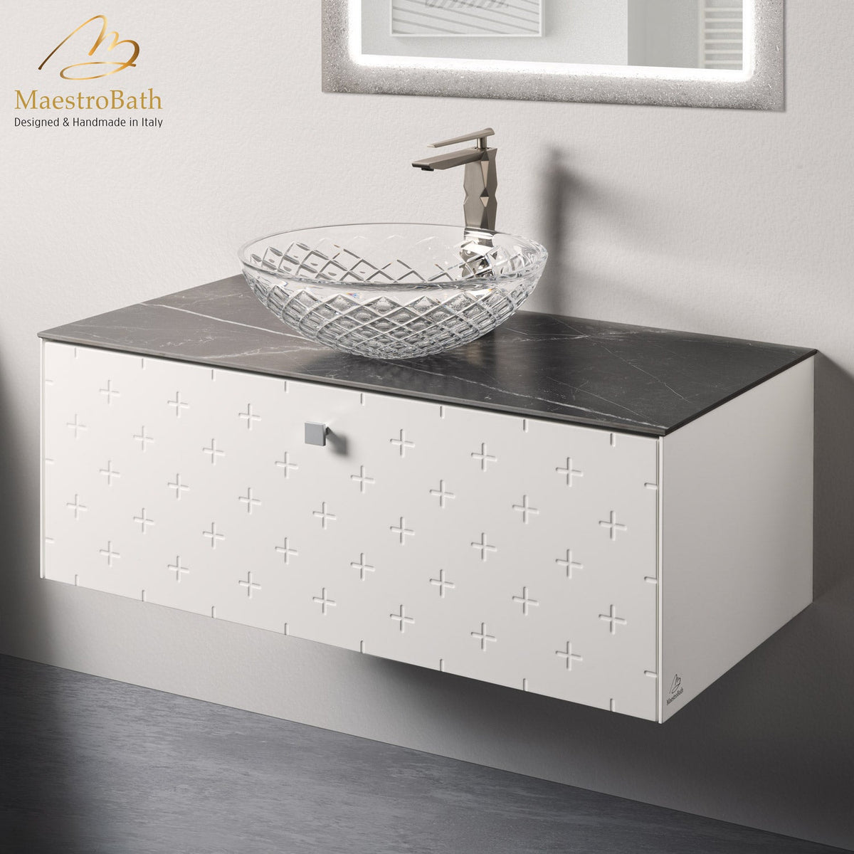 Modern Bathroom Vanity | White #Size_40"