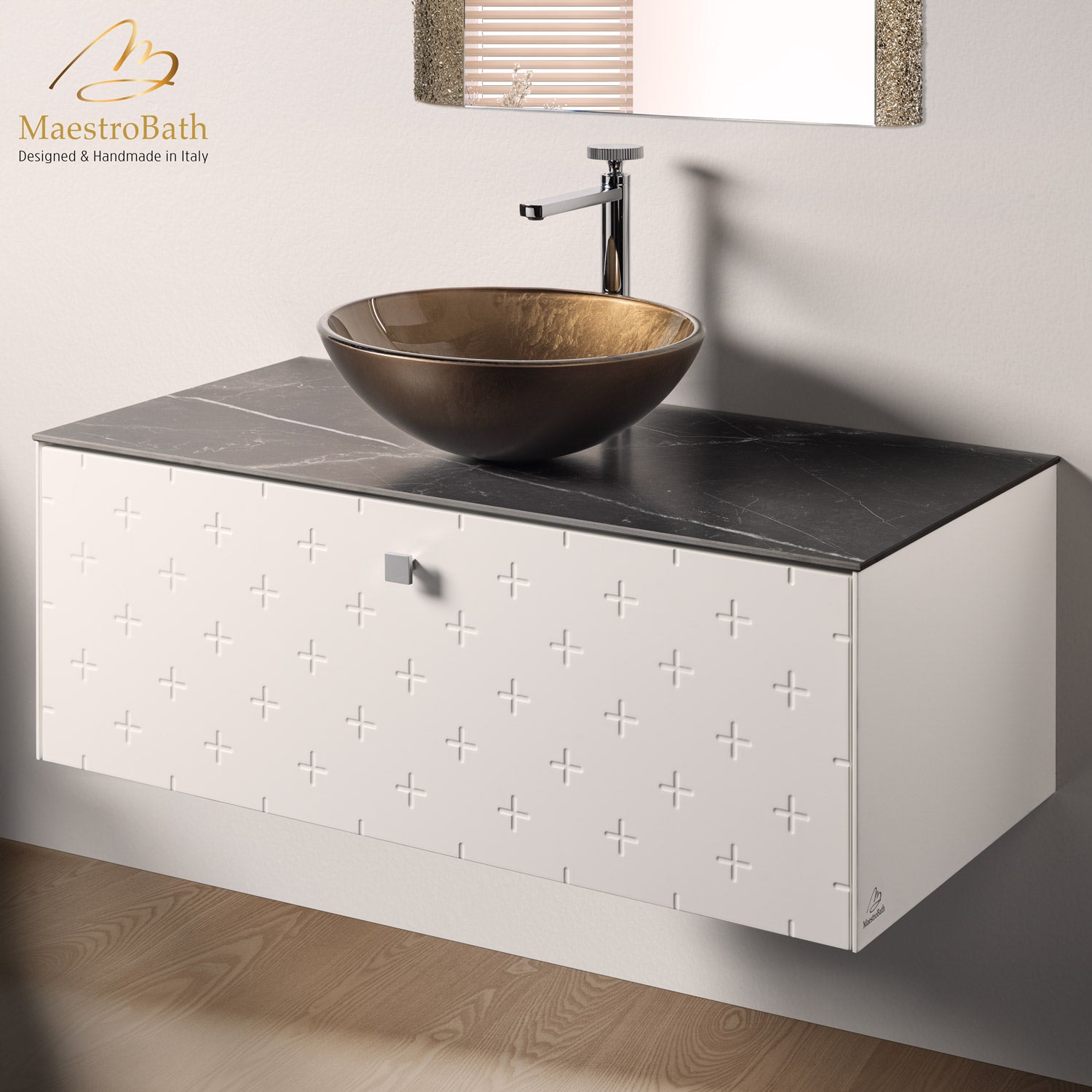Modern Bathroom Vanity | White #Size_40"