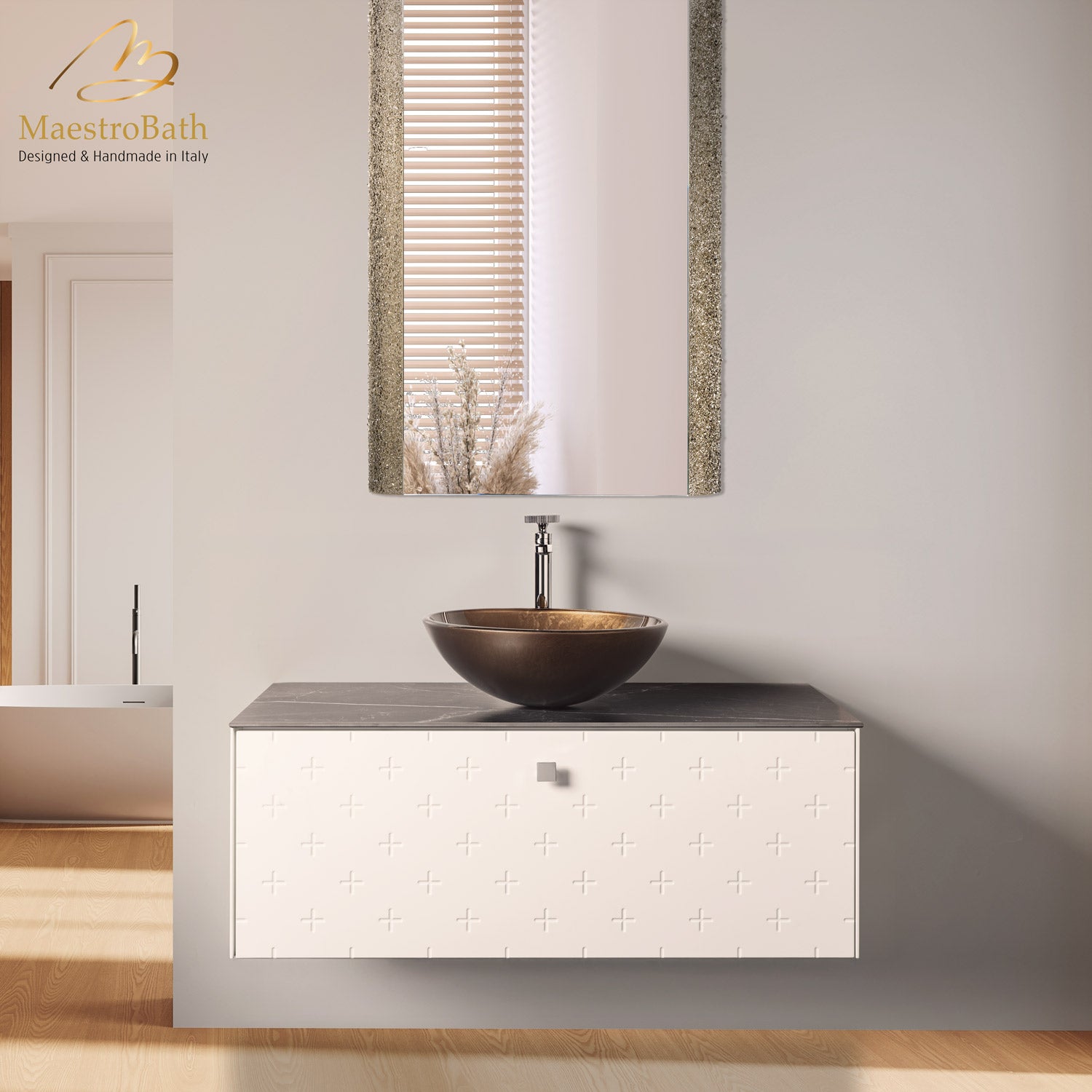 Modern Bathroom Vanity | White #Size_40"