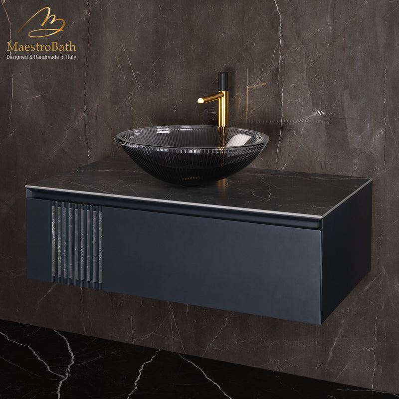 Plisse Luxury Oval Vessel Sink