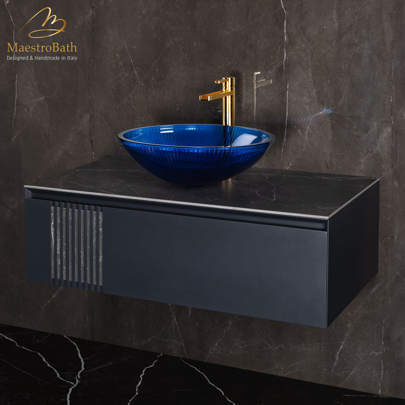 Plisse Luxury Oval Vessel Sink