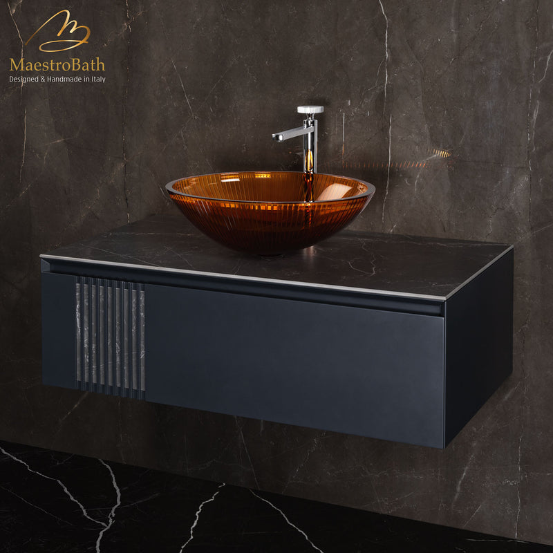 Plisse Luxury Oval Vessel Sink