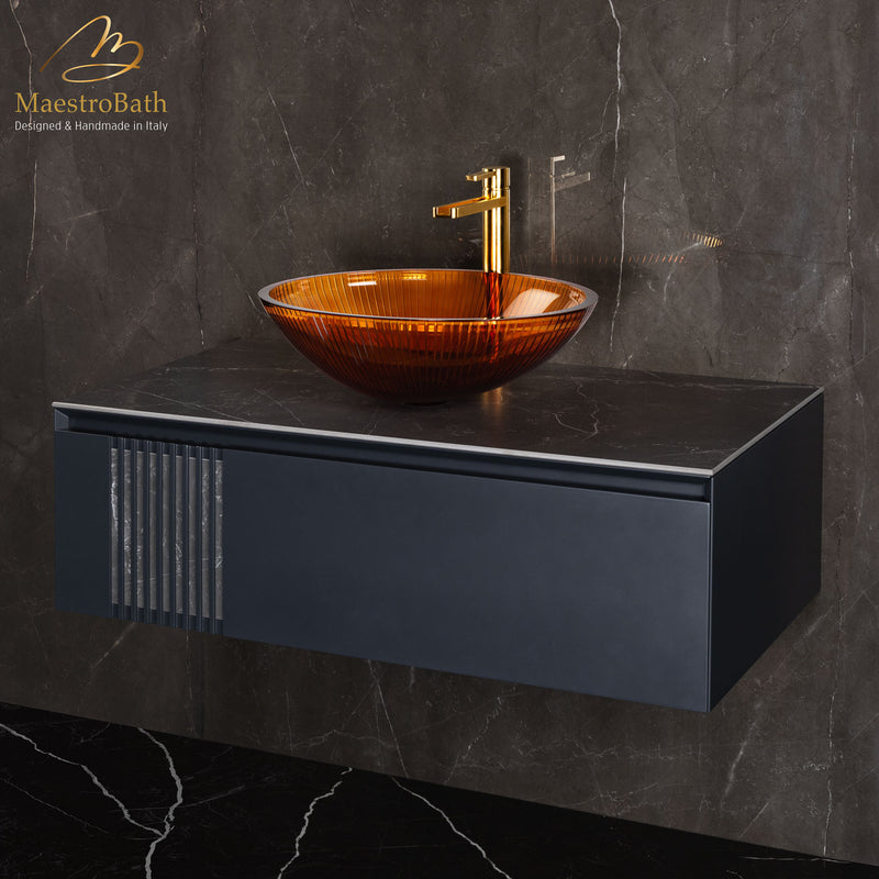 Plisse Luxury Oval Vessel Sink